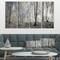 Designart - Dark Morning in Forest Panorama - Landscape Canvas Art Print